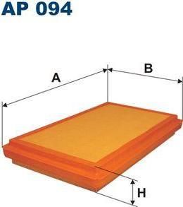 FILTRON Фильтр воздушн. FIAT Regata 1.9D -89 (82398171, AP094)
