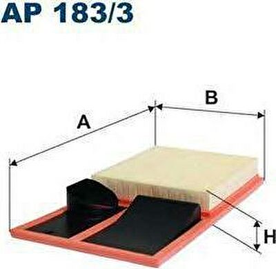 FILTRON Фильтр воздушный SKODA Octavia II/Rapid 12->/VW Jetta IV/Polo Sedan (036129620H, AP183/3)