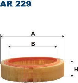 Filtron AR 229 Фильтр воздушный RENAULT 9/11/19 1.1-1.4 -96