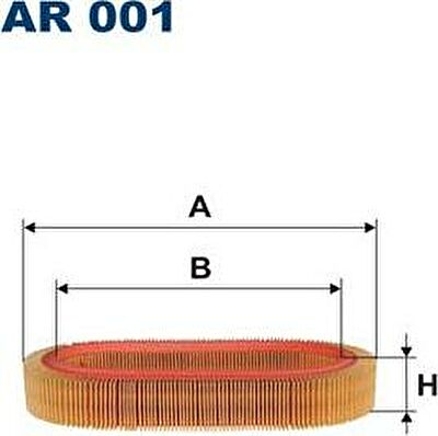 Filtron AR001 воздушный фильтр на AUDI 80 (81, 85, B2)