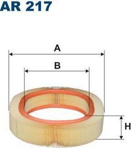 Filtron AR217 воздушный фильтр на OPEL MONZA A (22_)
