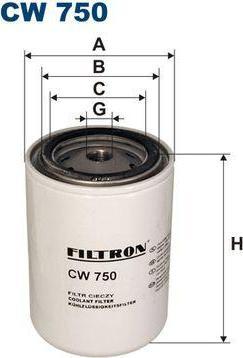 Filtron CW750 фильтр для охлаждающей жидкости на VOLVO FM 9