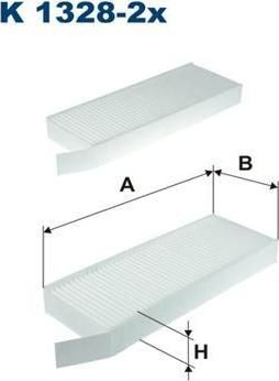Filtron K 1328-2X Фильтр салона PEUGEOT 308 13- (упак.2шт.)
