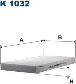 FILTRON Фильтр салонный AD 100 A6 95-97 -AC A6 97-99 (4A0819439A, K1032)