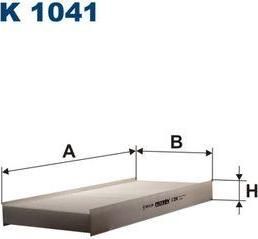FILTRON Фильтр салона MAN F90, F2000, M2000 (81.61910.0011, K1041)