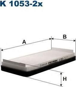 FILTRON Фильтр салонный (комп. 2шт) MB W210/220/215 (2108301018, K1053-2X)