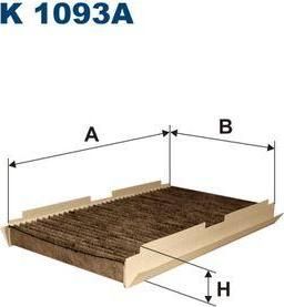 FILTRON Фильтр салонный (угольный) PEUGEOT 307 /CITROEN C4 (647932, K1093A)