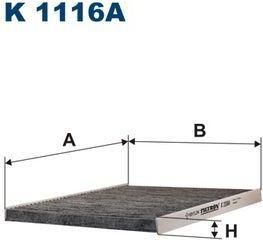 FILTRON Фильтр салона ALFA ROMEO 166 угольный (K1116A)