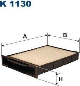 FILTRON Фильтр салонный RENAULT Meg 02- (7701055109, K1130)