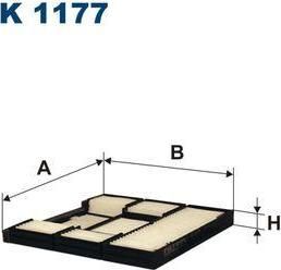 FILTRON Фильтр салона экологический COROLLA E11 ->02 (8850812010, K1177)