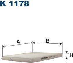 FILTRON Фильтр салонный CHEVROLET AVEO (96449577, K1178)