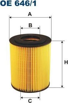 Filtron OE646/1 масляный фильтр на MAN F 2000