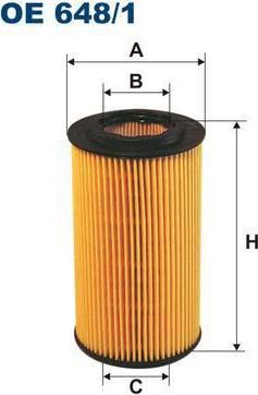 FILTRON Фильтр масляный OPEL VecB/AstF/G/OmB/FronB дизель (5650319, OE648/1)