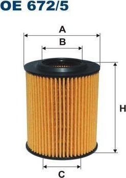 FILTRON Фильтр масляный 1/3(F20/F21/F30/F35/F80) 10- N13B16A (OE6725)