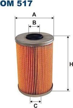 FILTRON Фильтр масляный 5,7-СЕРИИ E12,28,34,23,32 (11429063138, OM517)