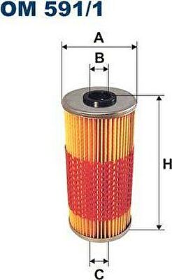 FILTRON Фильтр масляный MB M119 (1191800009, OM591/1)