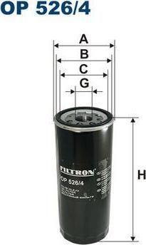 FILTRON Фильтр масляный AD S4 S6 V8 (077115561E, OP526/4)