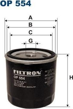 Filtron OP554 масляный фильтр на TALBOT HORIZON