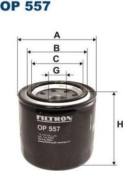 FILTRON Фильтр масляный HONDA Acc/Civ/OP VecB 1.7td 95-96 (15400PLMA02, OP557)