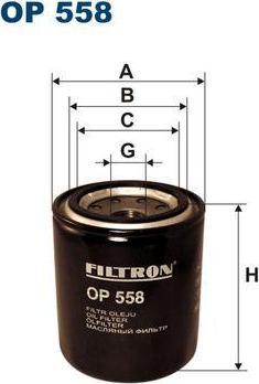 FILTRON Фильтр масляный HYUNDAI/KIA/MAZDA/MITSUBISHI/NISSAN (OP558)