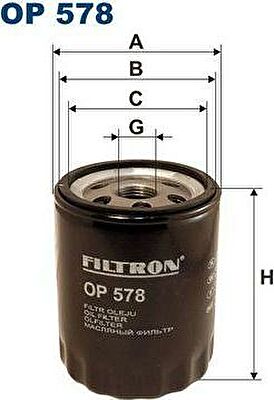 Filtron OP578 масляный фильтр на FIAT CROMA (154)
