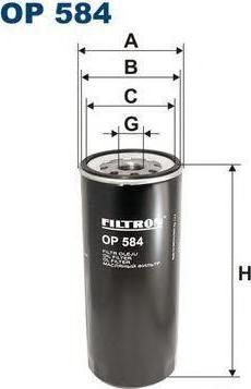 FILTRON Фильтр масляный VOLVO/SCANIA (OP584)