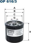 Filtron OP616/3 масляный фильтр на AUDI A3 Limousine (8VS)