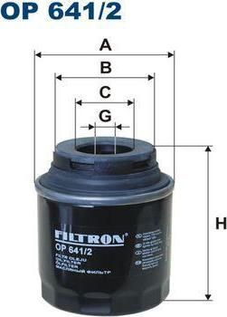 FILTRON Фильтр масляный VW Polo Sedan/SKODA Rapid mot.1,6L 105pS (OP641/2)