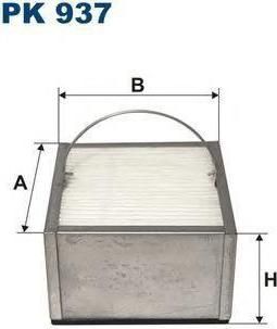 FILTRON фильтр топливный сепаратора (кв) (90x90x50mm) MAN TGM/TGS/TGX/TGL/M2000/NG/NL (81.12501.0030, PK937)