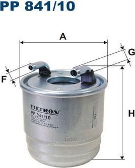 FILTRON Фильтр топливный MB C-CLASS(W204), E(W212), M(W164 Mercedes C250CDI (W204), E200CDI, E220CDI, E250CDI (W212), ML, GL (PP84110)