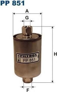 FILTRON Фильтр топливный ROVER 400 (25121655, PP851)