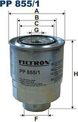 FILTRON Топливный фильтр HONDA CR-V III 2.2 i-CTDi (16901RMAE00, PP855/1)