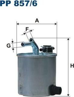 FILTRON Фильтр топливный NISSAN Pathfinder (16400EC00A, PP857/6)