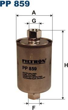 FILTRON Фильтр топливный DAEWOO Nex/Esp (25055129, PP859)