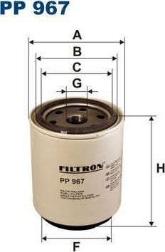 FILTRON Фильтр топливный DAF95XF, VOLVO FM7/FH12 (3754770002, PP967)