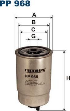 FILTRON Фильтр топливный BOXER/DUCATO (190666, PP968)