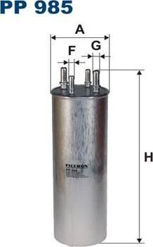 FILTRON Фильтр топливный VW TRANSPORTER/TOUAREG (7H0127401B, PP985)