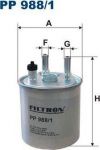 FILTRON Фильтр топливный DACIA LOGAN/DUSTER/SANDERO 1.5DCI 05> Renault Kangoo II, Laguna III, Twingo II (PP9881)
