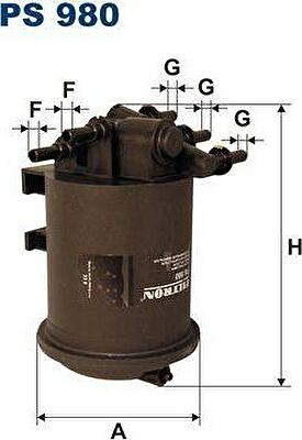FILTRON Фильтр топливный RENAULT LAGUNA/MEGANE 1.9 dCi (7700109585, PS980)