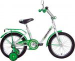 Велосипед детский с боковыми колесами Stels Flash 18 quot; (2016), рама сталь 11 quot;, зеленый-белый