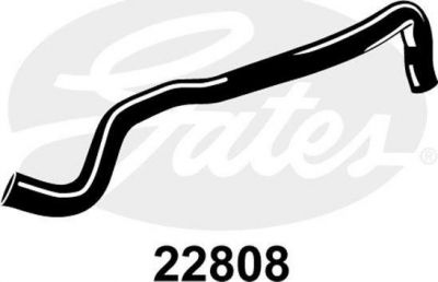 GATES Патрубок системы охлаждения VAG A3/Golf IV/Bora/Octavia 1,6-2,0L 96-05 (1J0122051H, 22808)