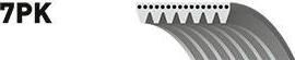 GATES Ремень п/к 7PK2050/ (0019934696, 7PK2045)