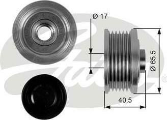 Gates OAP7032 механизм свободного хода генератора на ALFA ROMEO 156 (932)