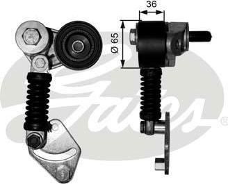GATES натяжитель ремня в сборе с демпфером MAN D 2866/D 2876 (51958007396, T38594)