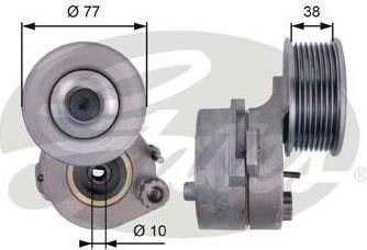 Gates T38663 натяжитель ремня, клиновой зубча на MERCEDES-BENZ AXOR 2