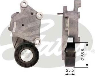 Gates T39008 натяжной ролик, поликлиновой ремень на PEUGEOT 208