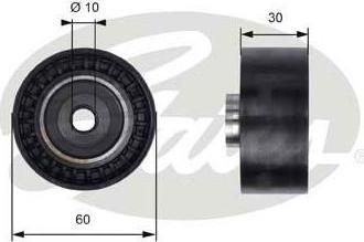 GATES Ролик ремня ГРМ CITROEN C5/PEUGEOT 206-807 1.8-2.2 (083042, T41235)