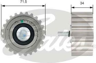 GATES Ролик натяжителя (T42183)