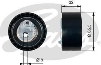 Gates T43035 натяжной ролик, ремень грм на RENAULT MEGANE III Наклонная задняя часть (BZ0_)