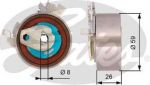 Gates T43154 натяжной ролик, ремень грм на OPEL SPEEDSTER